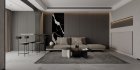 Modern living room and dining room interior scene - Thumbnail 4
