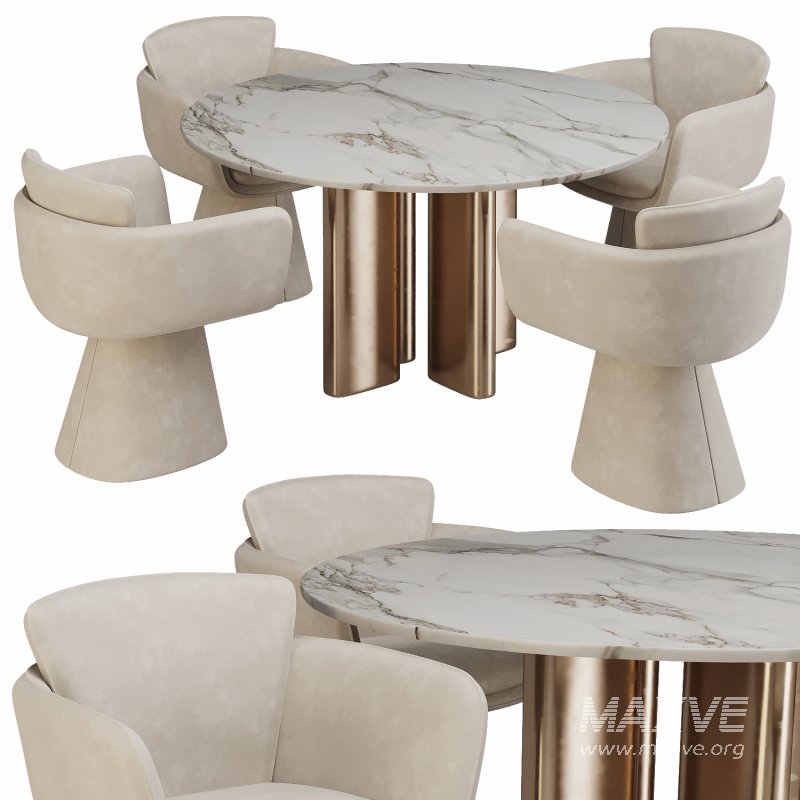 Dinning chair and table309 - Image 1