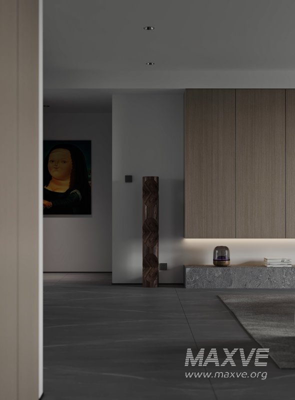 Modern living room and dining room interior scene - Image 3