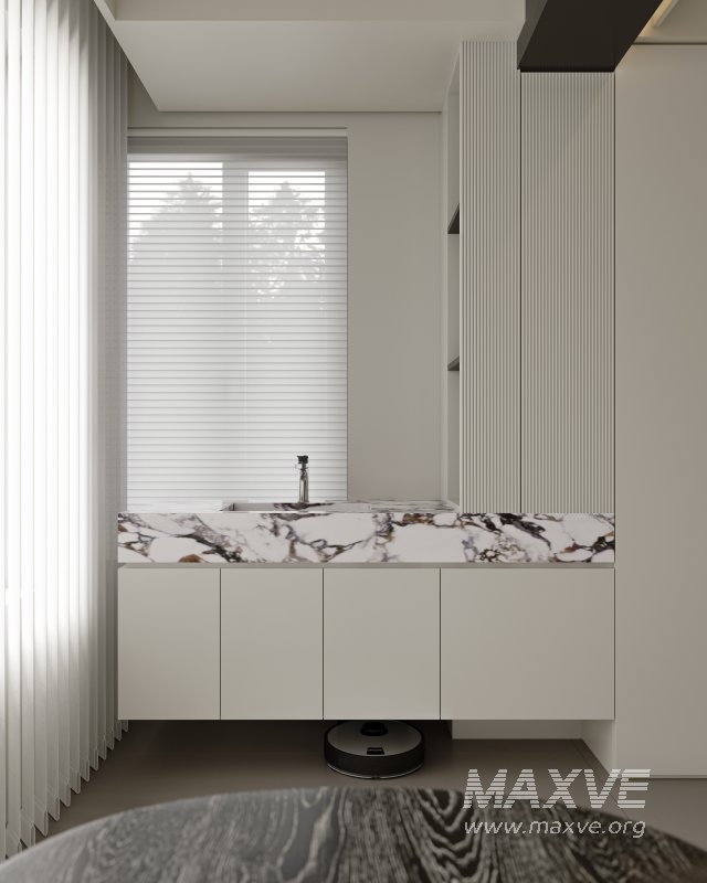 Modern living room and dining room interior scene - Image 11