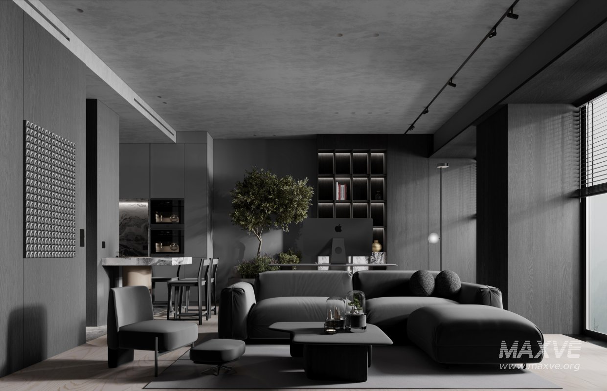 Modern living and dining room bedroom - Image 5