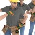 Engineer man with tools 04 poses - Thumbnail 5