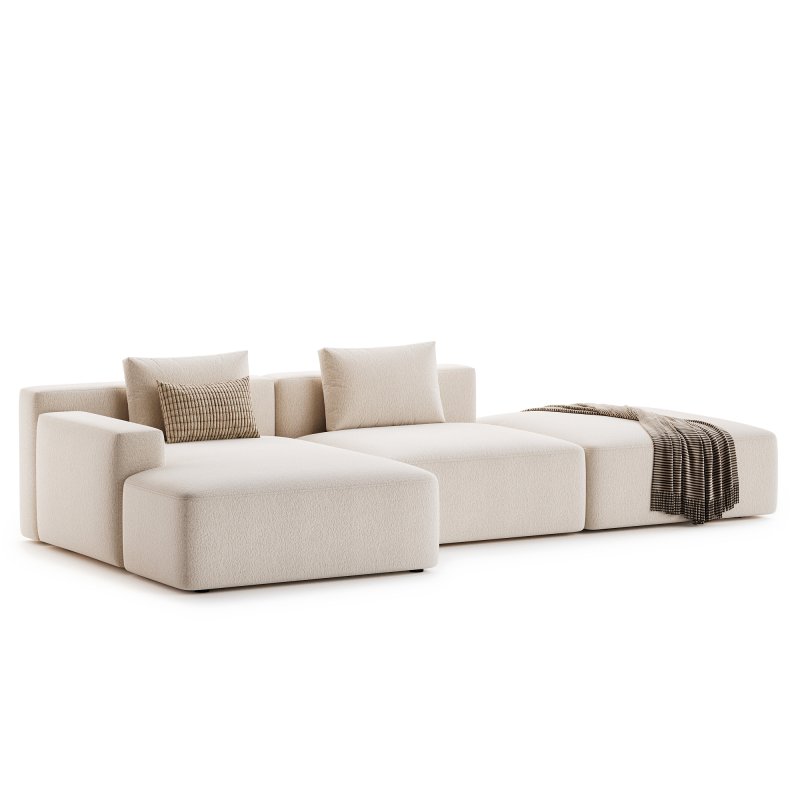 Marino Suedette Sectional Sofa - Image 2