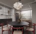 Modern living room and dining room interior scene - Thumbnail 9
