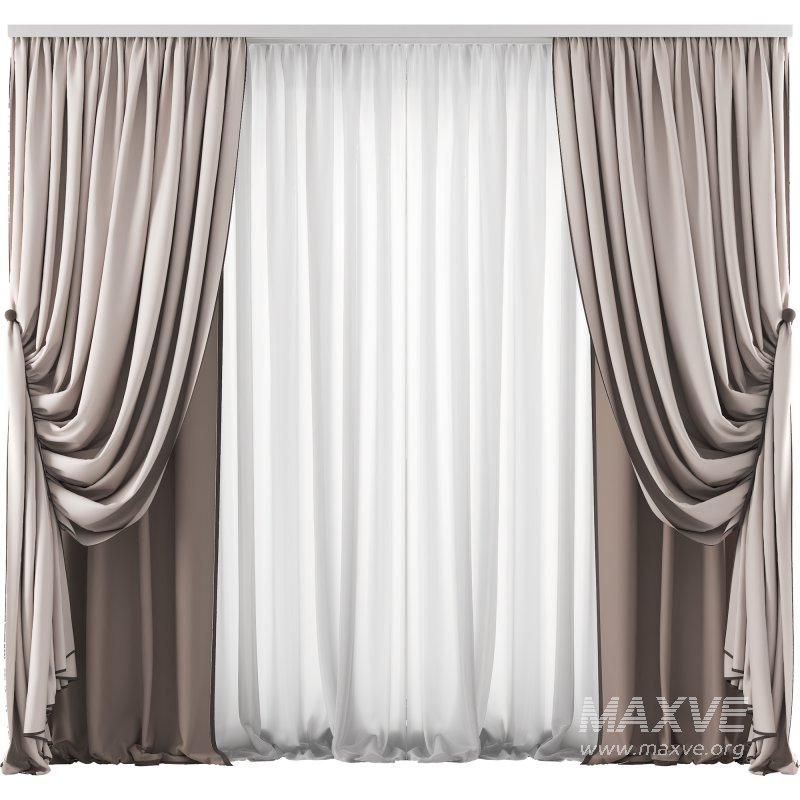 Silk and Cotton Curtain Set 79 - Image 1