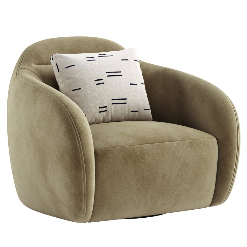 Ismo Swivel Lounge Chair - Image 6