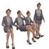 woman skirt suit in 4 poses - Thumbnail 3