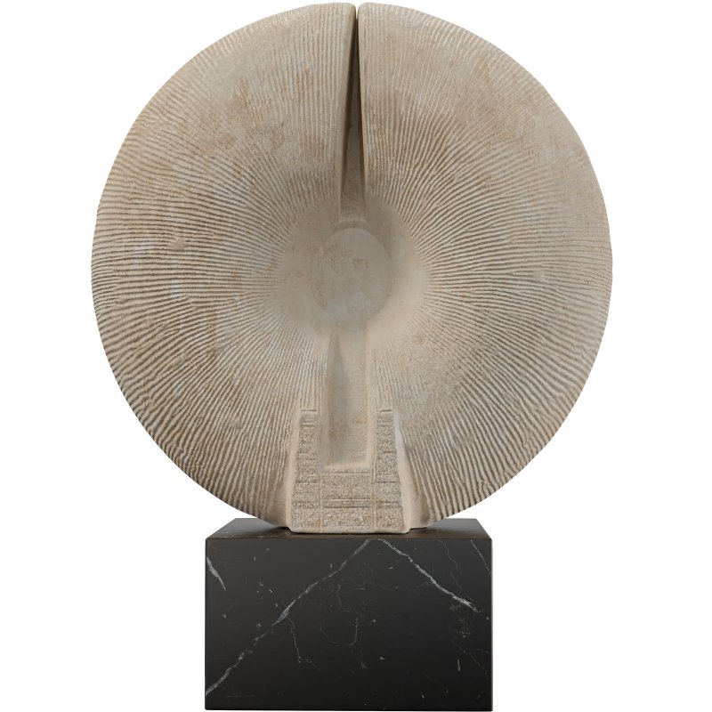 Radiant Circle Sculpture Modern Abstract - Image 1