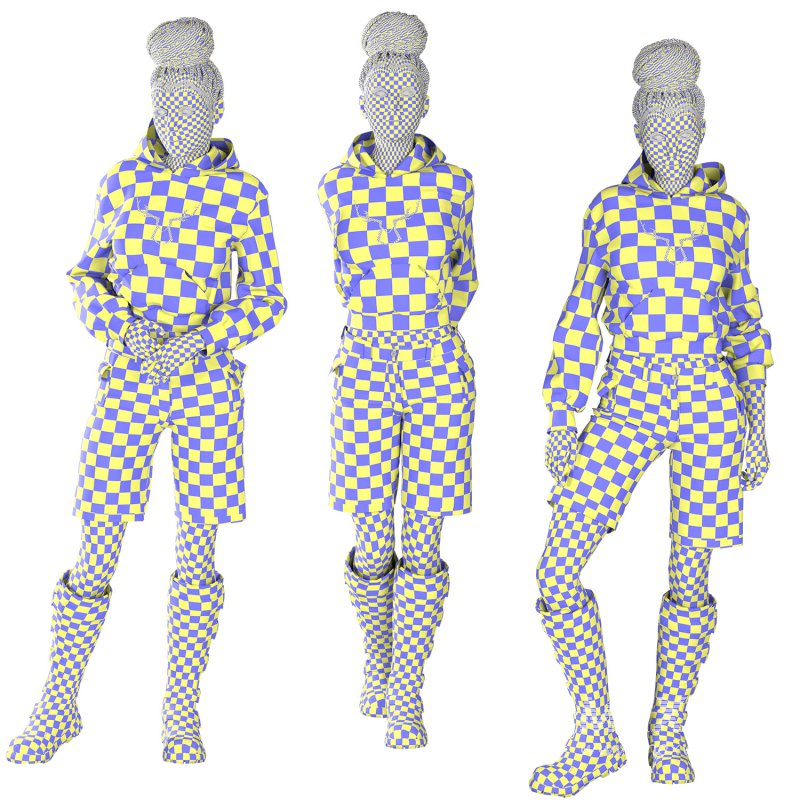 Casual African woman 03 Poses - Image 4