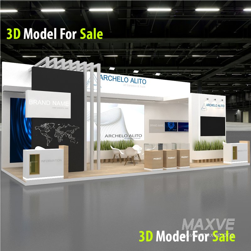 3D Exhibition Booth Model - Image 1