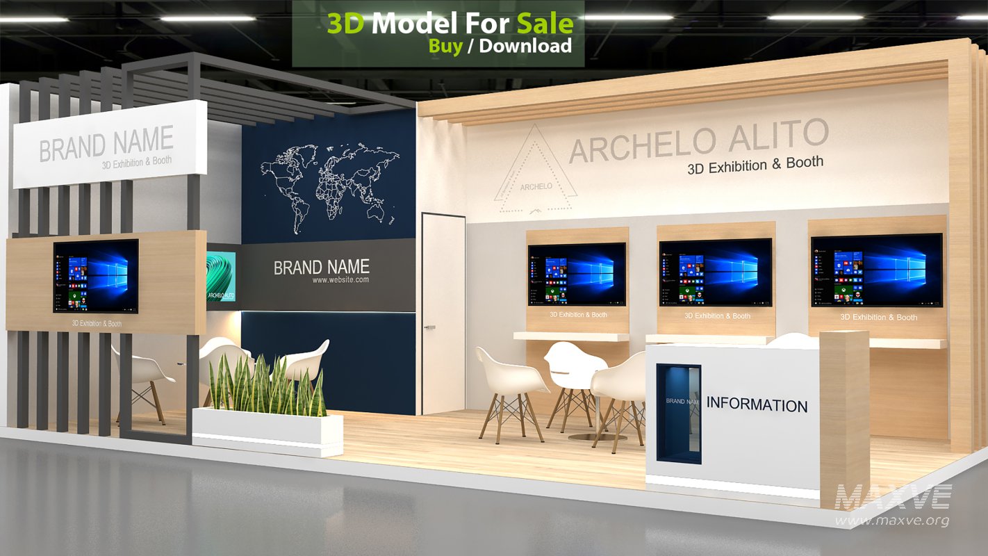 exhibition 3d model - Image 3