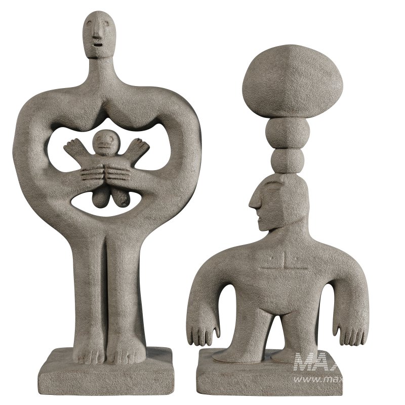 Concrete HIstorian Statue 02 - Image 5