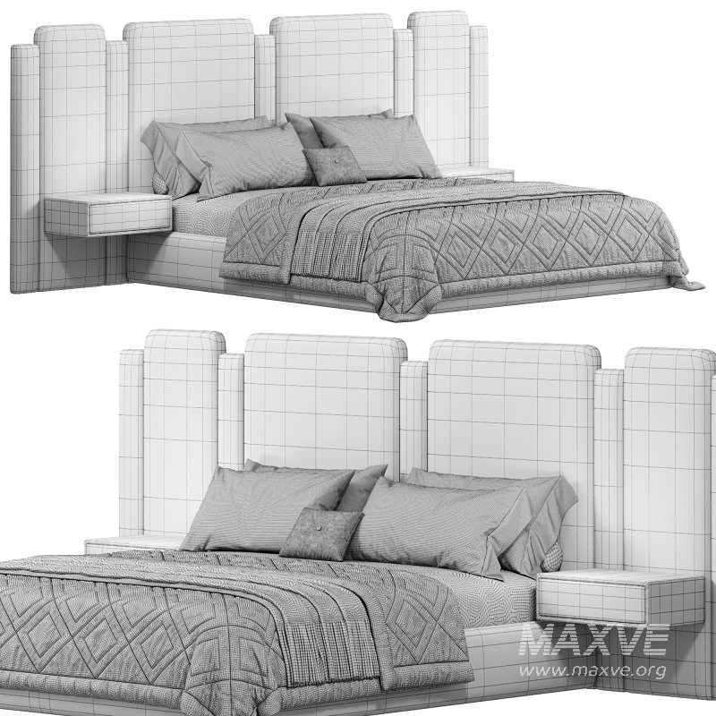 Soft wall panels Palace Bed by wallandwall - Image 5