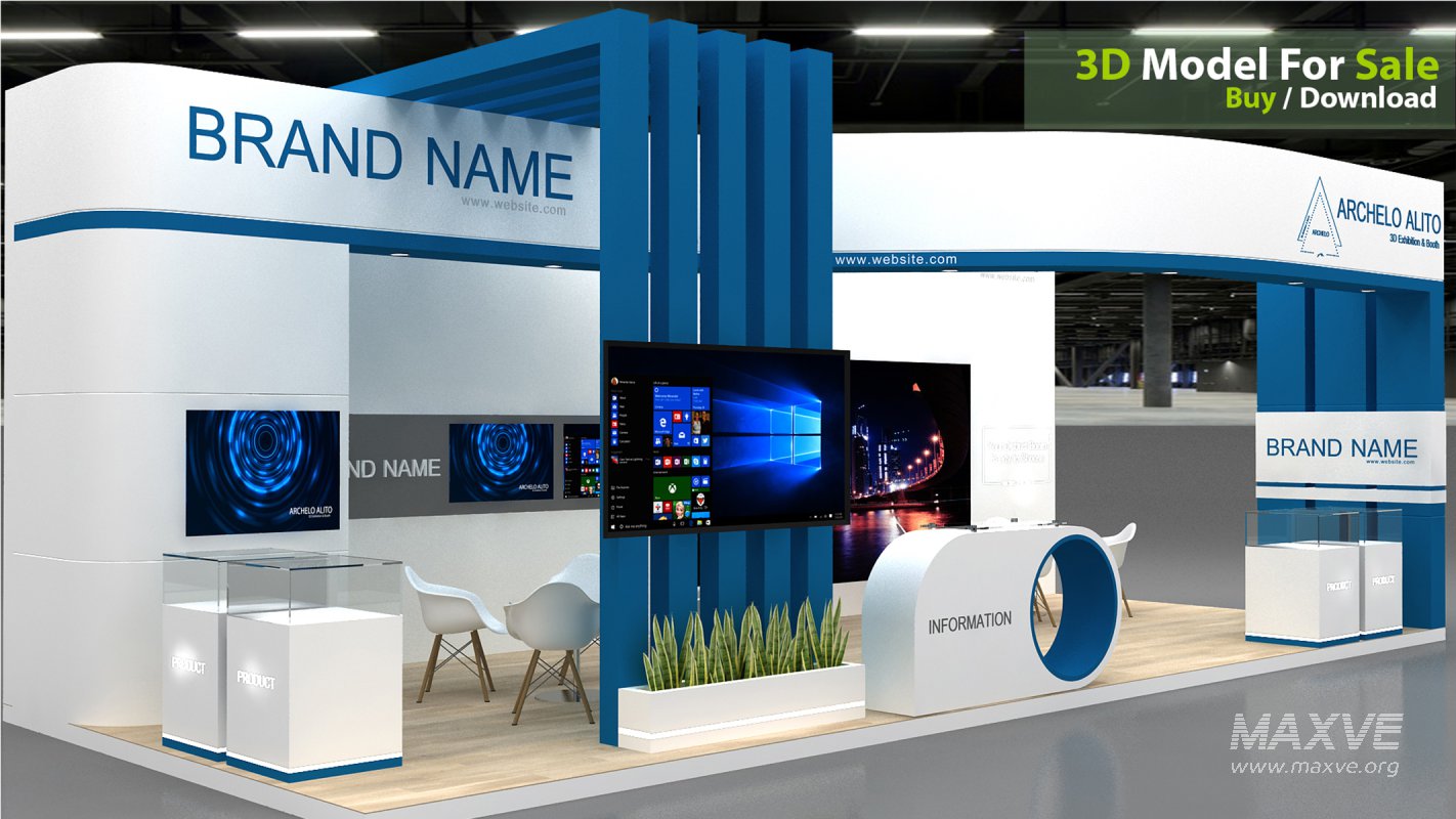 3D Exhibition Booth Model - Image 2
