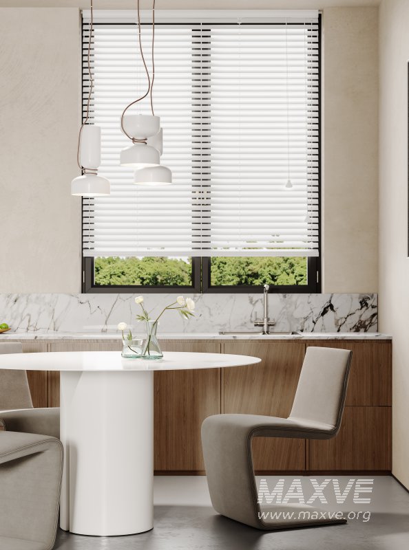 Modern living room and dining room interior scene - Image 4