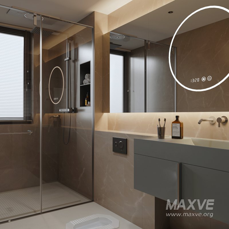 Modern living room and dining room interior scene - Image 4