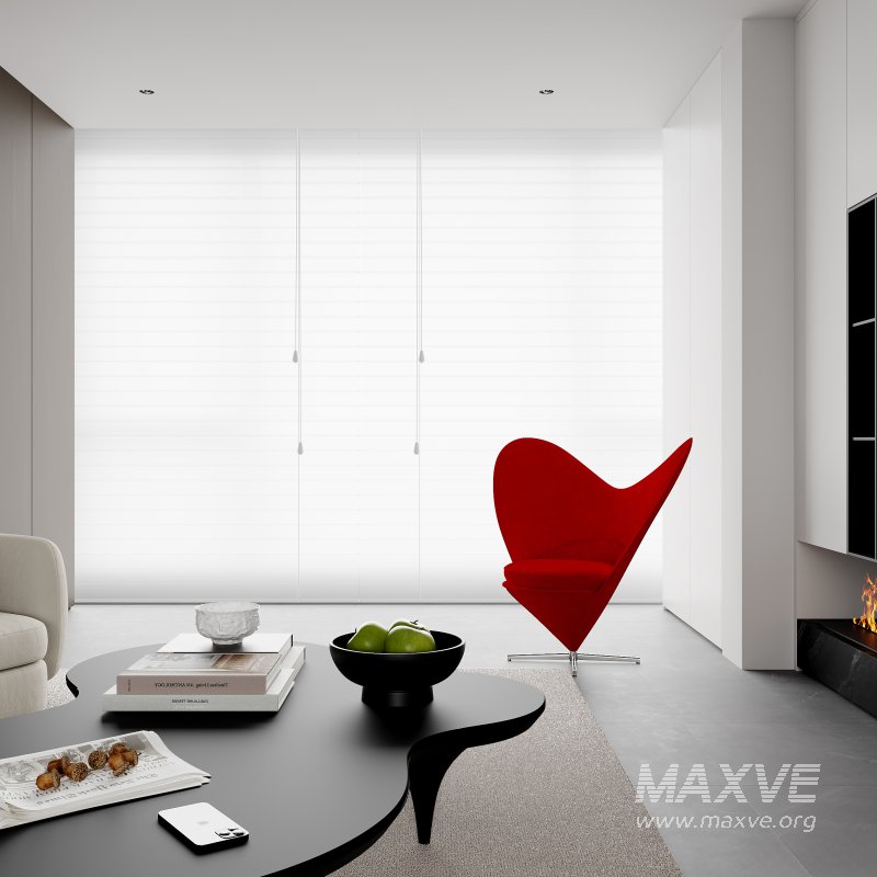 Modern living room and dining room interior scene - Image 5