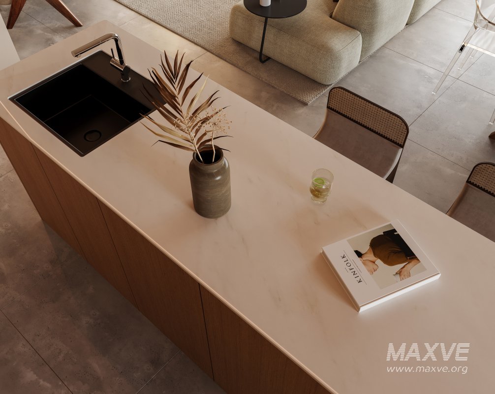 Modern living room and dining room interior scene - Image 4