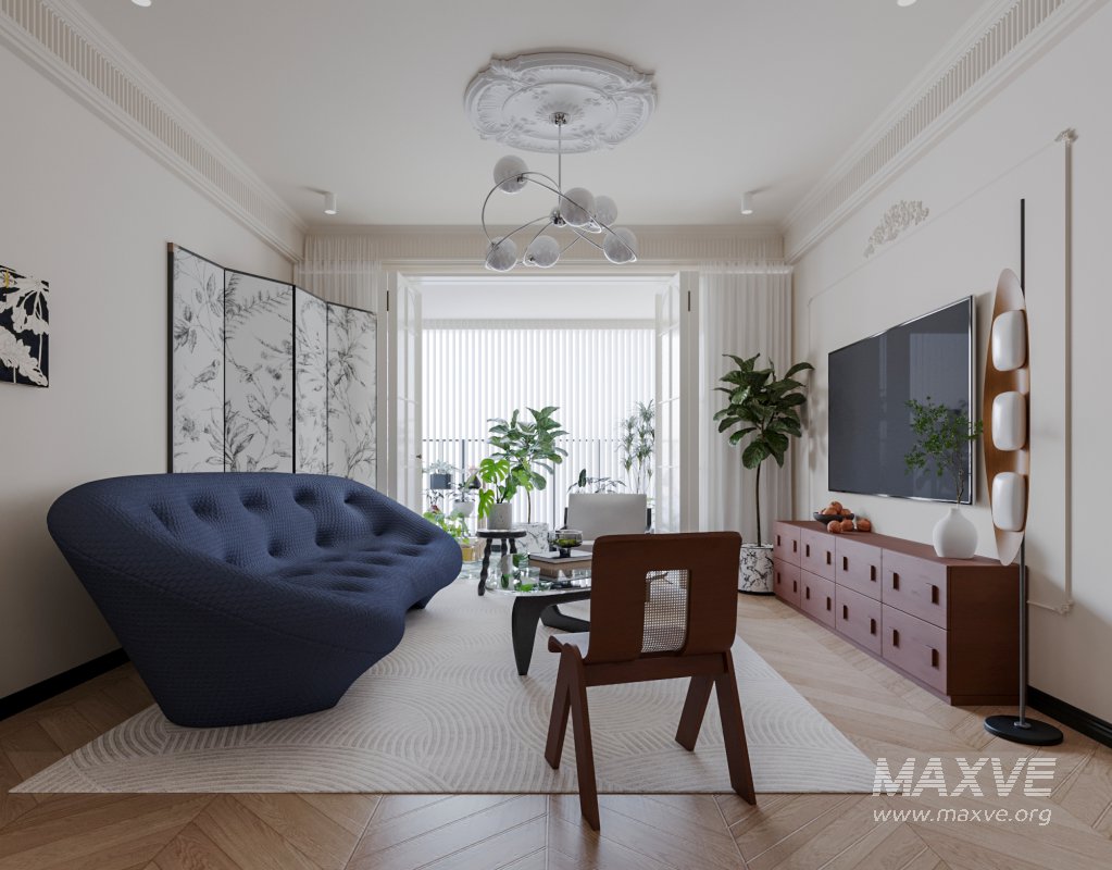 Eclectic living and dining room - Image 8