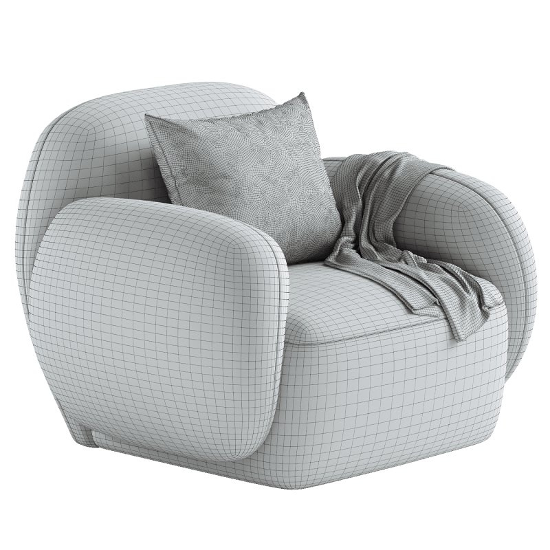 Hazel Beige Lounge Chair - Image 3