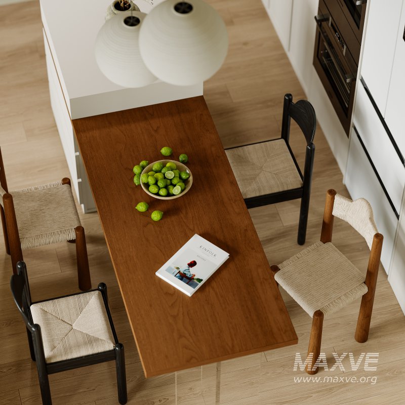 Modern living room and dining room bedroom interior scene - Image 8