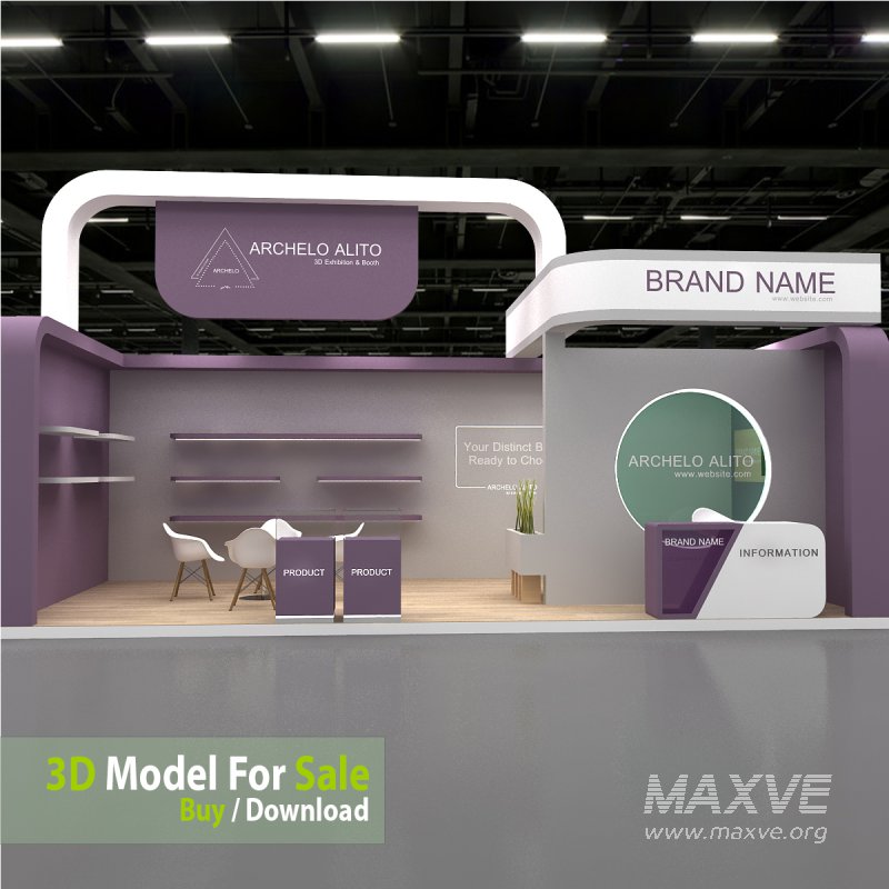 3D Stand Booth Model - Image 2