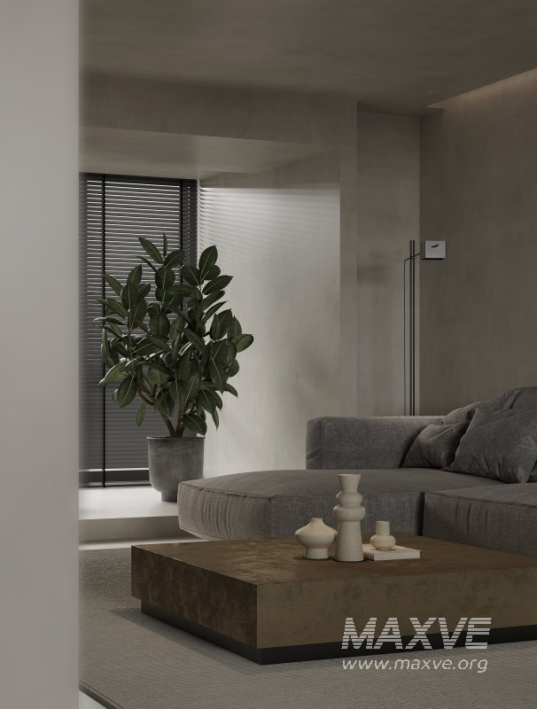 Modern living room and dining room interior scene - Image 7