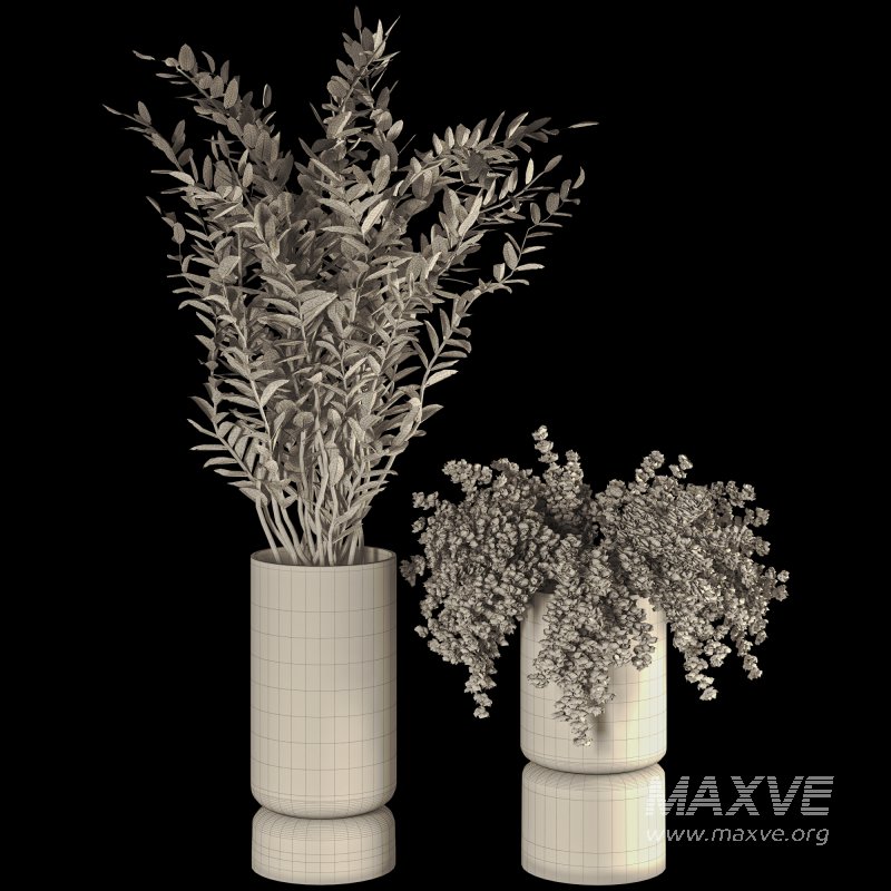 Branches with leaves in Glass Vase - Image 6