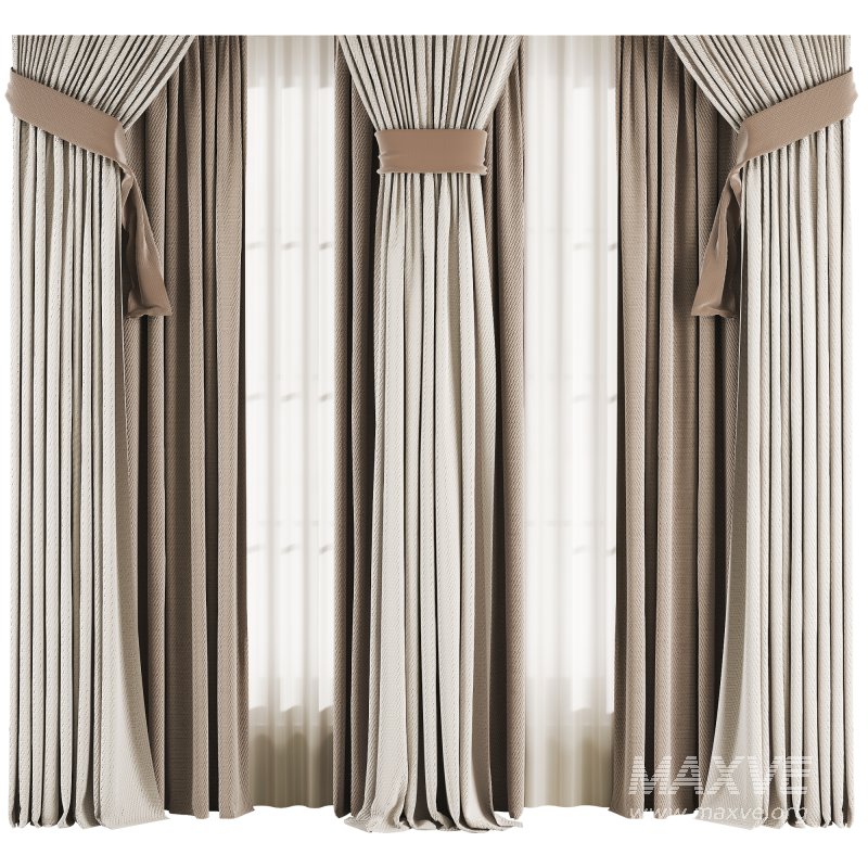 Silk and Cotton Curtain Set 76 - Image 2