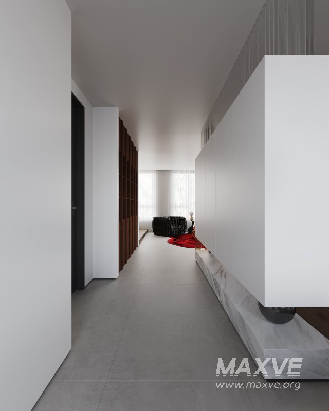 Modern living room and dining room interior scene - Image 7