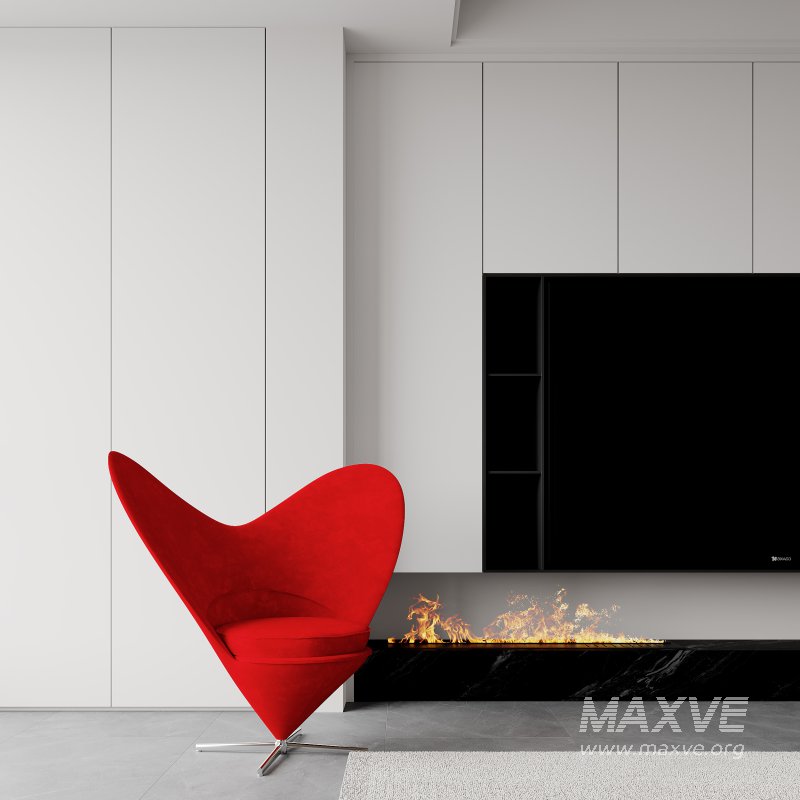 Modern living room and dining room interior scene - Image 3