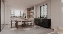 Modern living room and dining room interior scene - Thumbnail 6