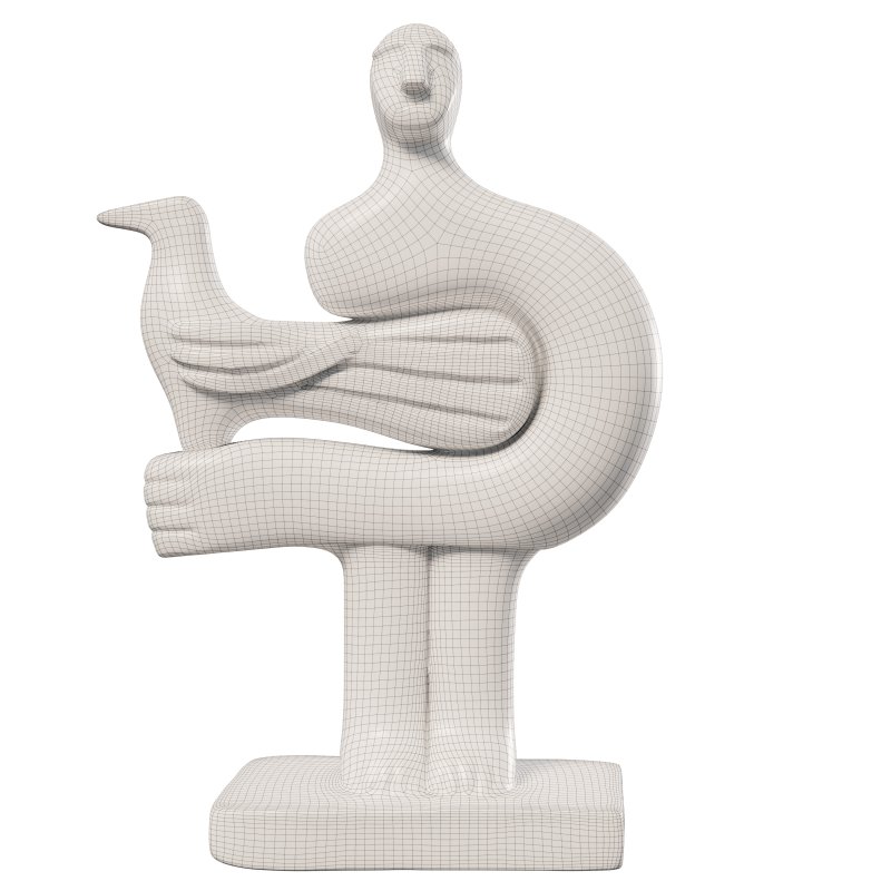 Concrete Historian Statue 03 - Image 1