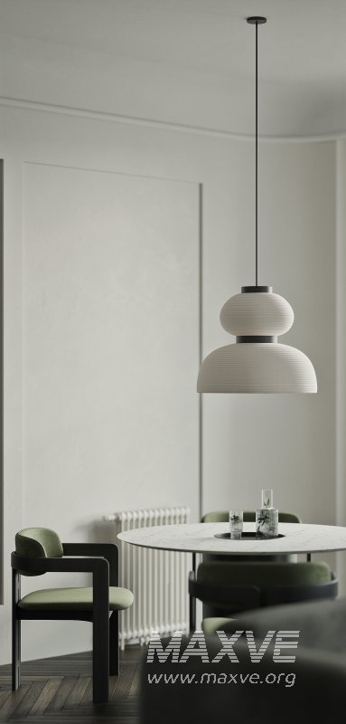 Modern living room and dining room interior scene - Image 3