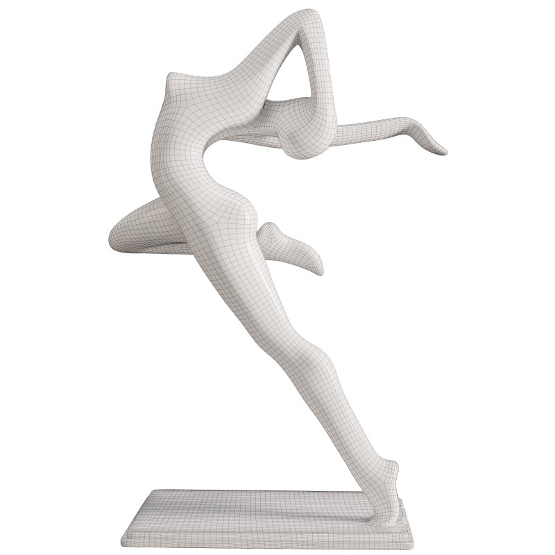 Old Yoga Woman Sculpture - Image 4