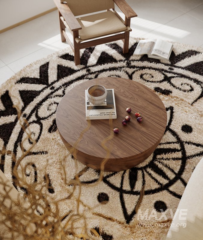 Modern living room and dining room interior scene - Image 3