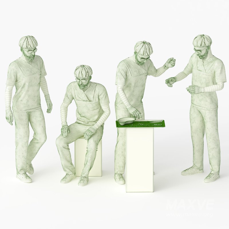 Doctor surgeon 04 poses - Image 4