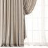 Cream Linen Double Layer Curtains 86 - Thumbnail 2