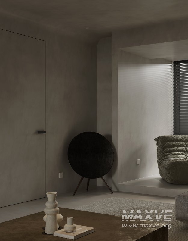 Modern living room and dining room interior scene - Image 8