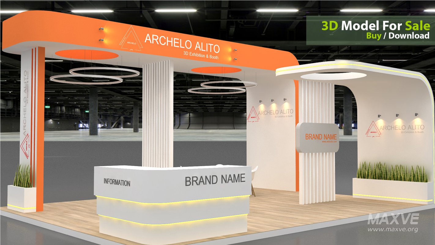 exhibition 3d model - Image 1