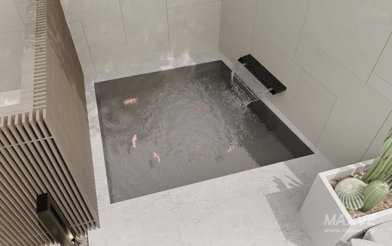 Luxury villa interior and courtyard - Image 16