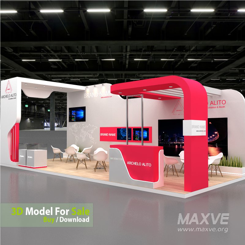 exhibition 3d model - Image 3