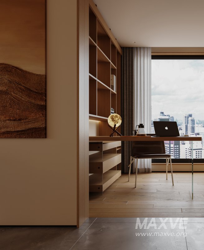 Modern living room and dining room interior scene - Image 2