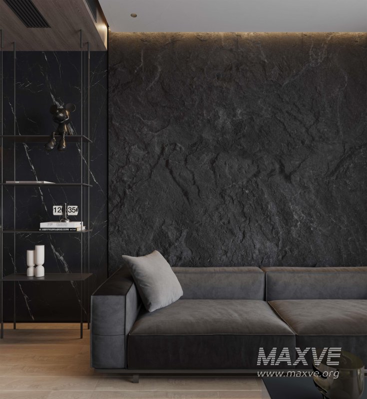 Modern living room and dining room interior scene - Image 3