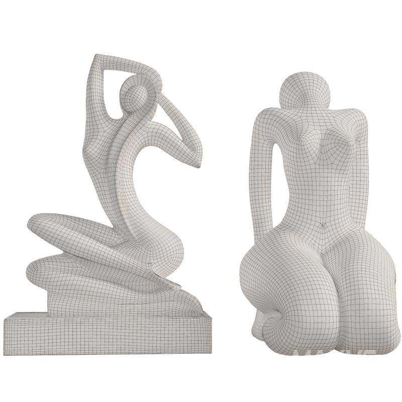 Abstract Bronze Female Figure Sculpture - Image 5