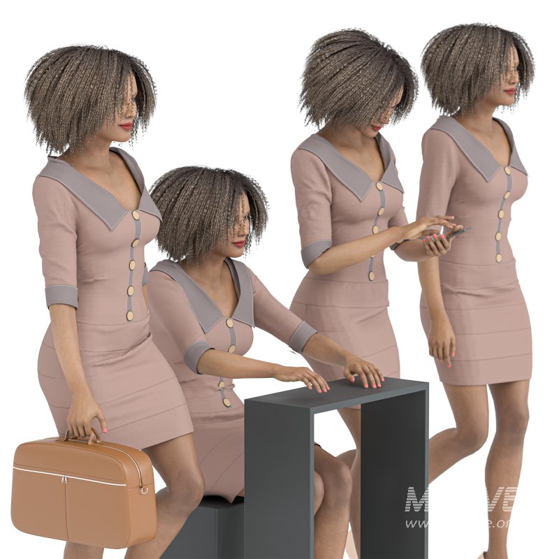 Official Woman in 04 Poses 03 - Image 4