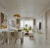 Modern living room and dining room interior scene - Thumbnail 2