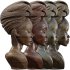 Elegant Braided Bust Sculpture - Thumbnail 5