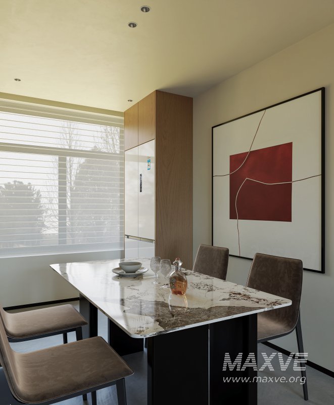 Modern living room and dining room interior scene - Image 3