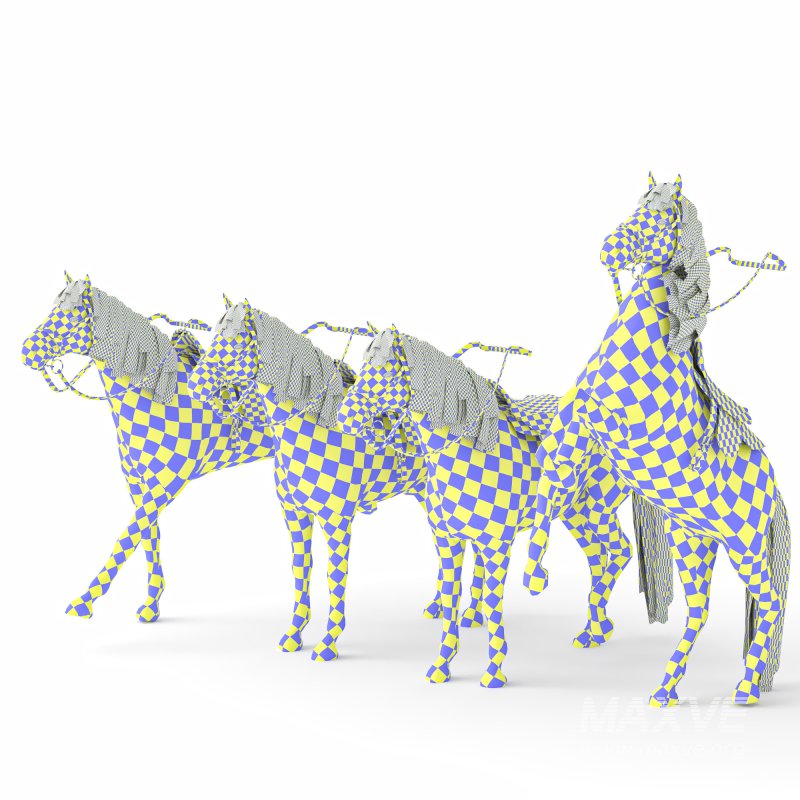 Horse in 04 Poses - Image 5